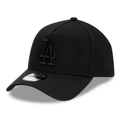 NEW ERA 9FORTY A-FRAME - Los Angeles Dodgers MLB Essentials Black on Black Snapback