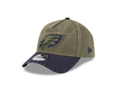 NEW ERA 9FORTY A-FRAME - NFL Olive/Navy Washed - Philadelphia Eagles