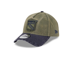 NEW ERA 9FORTY A-FRAME - NHL Olive/Navy Washed - New York Rangers