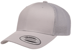 FLEXFIT 6606 - Classic Retro Trucker Cap - SILVER