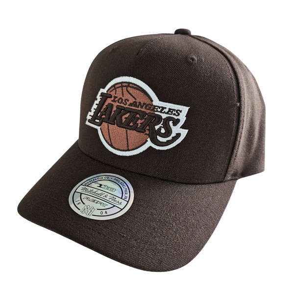 Mitchell & Ness 110 Snapback Brown Los Angeles Lakers