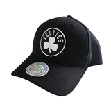 Mitchell & Ness 110 Black & White Logo MVP Snapback Boston Celtics