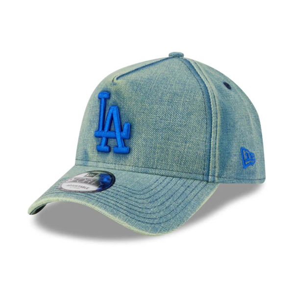 NEW ERA 9FORTY A-FRAME - Los Angeles Dodgers Green Acid Denim Snapback