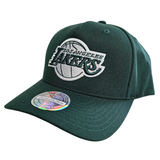 Mitchell & Ness 110 Dark Green Logo MVP Snapback Los Angeles Lakers