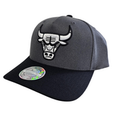 Mitchell & Ness 110 Charcoal Black MVP Snapback Chicago Bulls