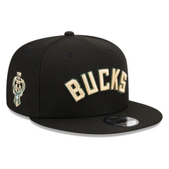 NEW ERA 9FIFTY - Milwaukee Bucks Jersey Hook Statement Edition Snapback Hat