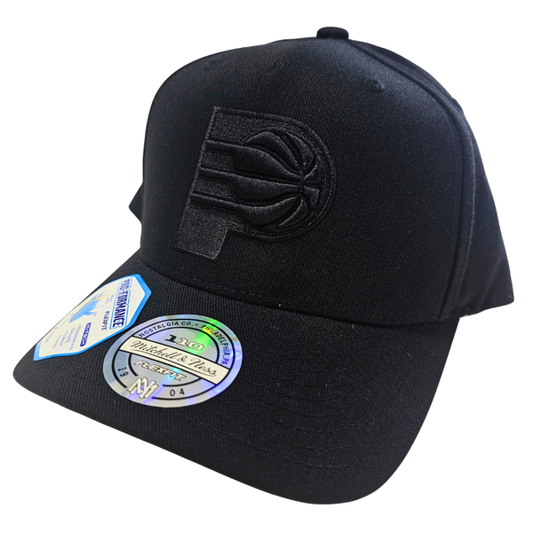 Mitchell & Ness NBA Flexfit 110 Black on Black - Indiana Pacers