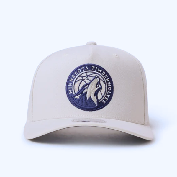 Mitchell & Ness Flex 110 Snapback - Minnesota Timberwolves Cream & Navy