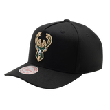 Mitchell & Ness Team Colour Logo MVP Snapback Milwaukee Bucks - Black