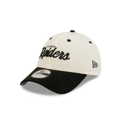 NEW ERA 9FORTY - NFL Team Script Chrome White - Las Vegas Raiders