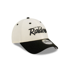 NEW ERA 9FORTY - NFL Team Script Chrome White - Las Vegas Raiders