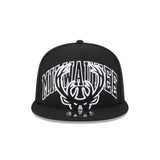 NEW ERA 9FIFTY - 2024 TIP-OFF BLACK SNAPBACK - Milwaukee Bucks