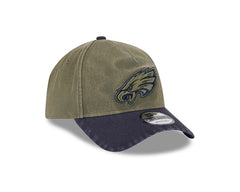 NEW ERA 9FORTY A-FRAME - NFL Olive/Navy Washed - Philadelphia Eagles