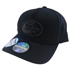 Mitchell & Ness NFL Flexfit 110 Black on Black - San Francisco 49ers