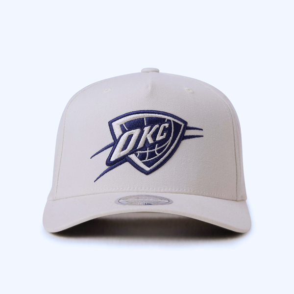 Mitchell & Ness Flex 110 Snapback - Oklahoma City Thunder Cream & Navy