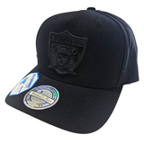 Mitchell & Ness NFL Flexfit 110 Black on Black - Oakland Raiders