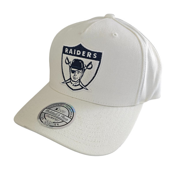 Mitchell & Ness 110 Snapback White Cream/Teal Las Vegas Raiders