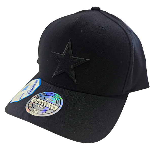 Mitchell & Ness NFL Flexfit 110 Black on Black - Dallas Cowboys