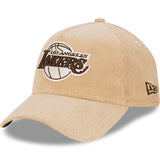 NEW ERA 9FORTY A-FRAME - Camel Walnut Cord - Los Angeles Lakers