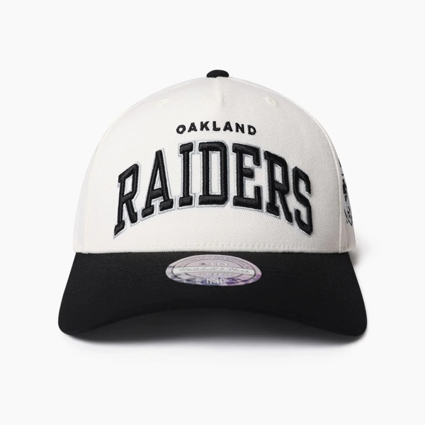 Mitchell & Ness Flex 110 Snapback - Oakland Raiders Team Arch Cream/Black