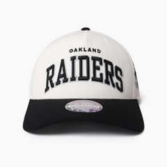 Mitchell & Ness Flex 110 Snapback - Oakland Raiders Team Arch Cream/Black