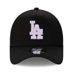 NEW ERA 9FORTY A-FRAME - Black Lilac Snapback - Los Angeles Dodgers