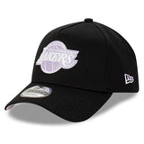 NEW ERA 9FORTY A-FRAME - Black Lilac Snapback - Los Angeles Lakers