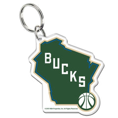 WinCraft Premium Acrylic Key Ring - Milwaukee Bucks