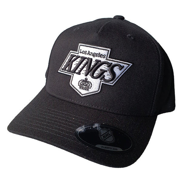 NHL Black & White Logo Pinch 110 Snapback - Los Angeles Kings