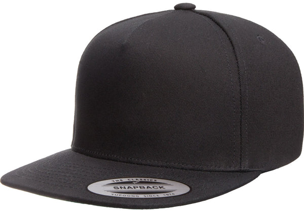 FLEXFIT 6007 - YP Classic 5 Panel Snapback - BLACK