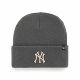 '47 BRAND - Haymaker Charcoal Cuff Knit Beanie - New York Yankees