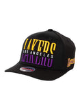 MITCHELL & NESS - Classic Red Word Stack 110 Snapback - Los Angeles Lakers